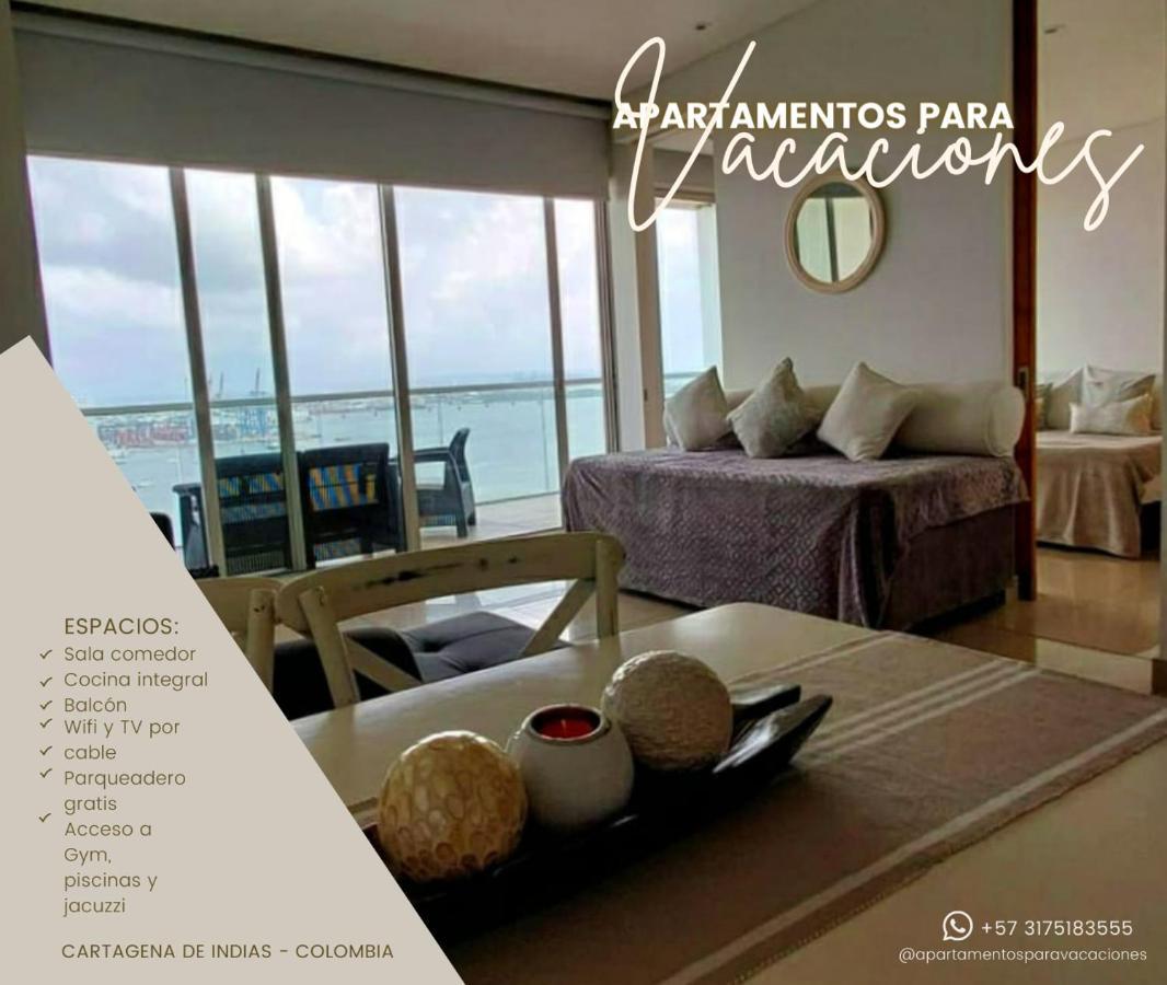 Apartamento En Lujoso Edificio H2 Plaza Bocagrande Cartagena Exterior photo