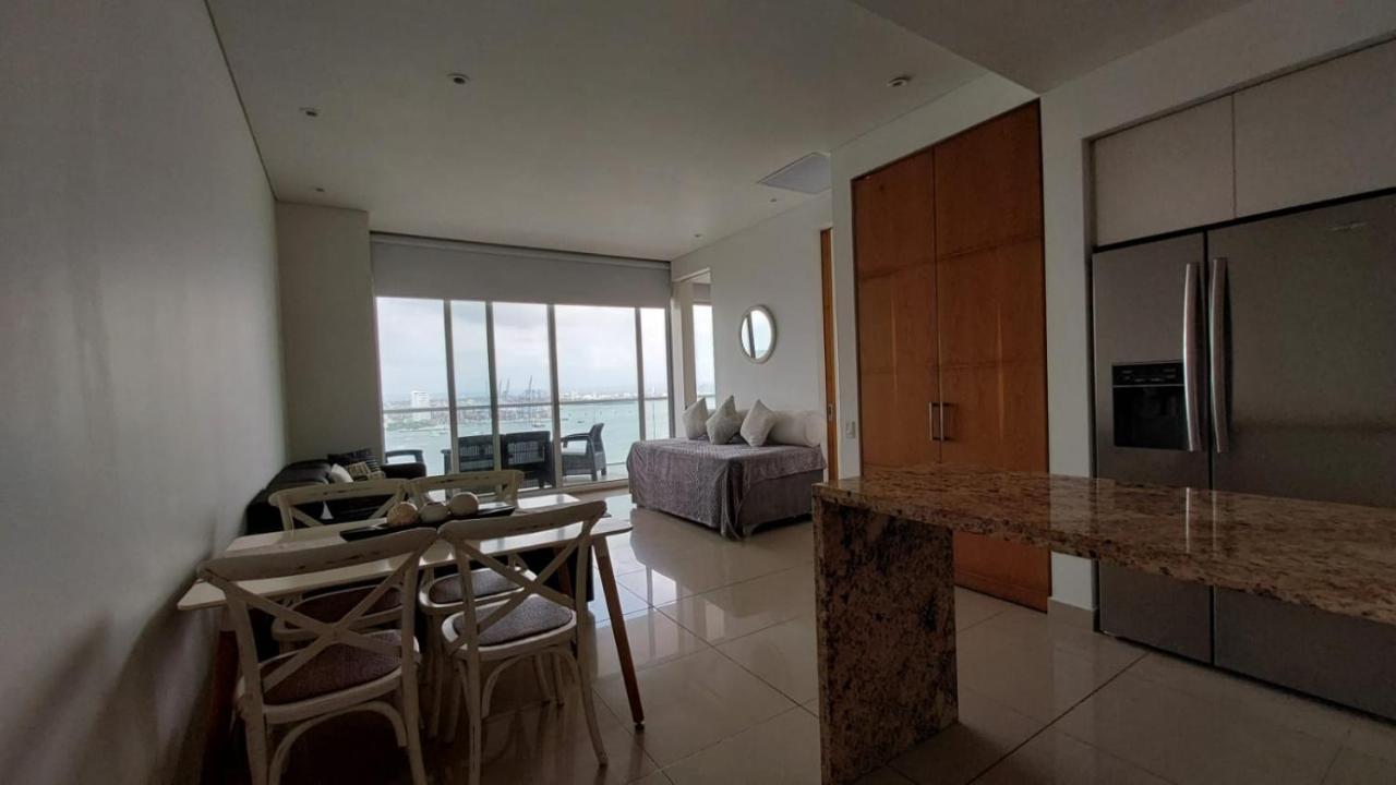 Apartamento En Lujoso Edificio H2 Plaza Bocagrande Cartagena Exterior photo