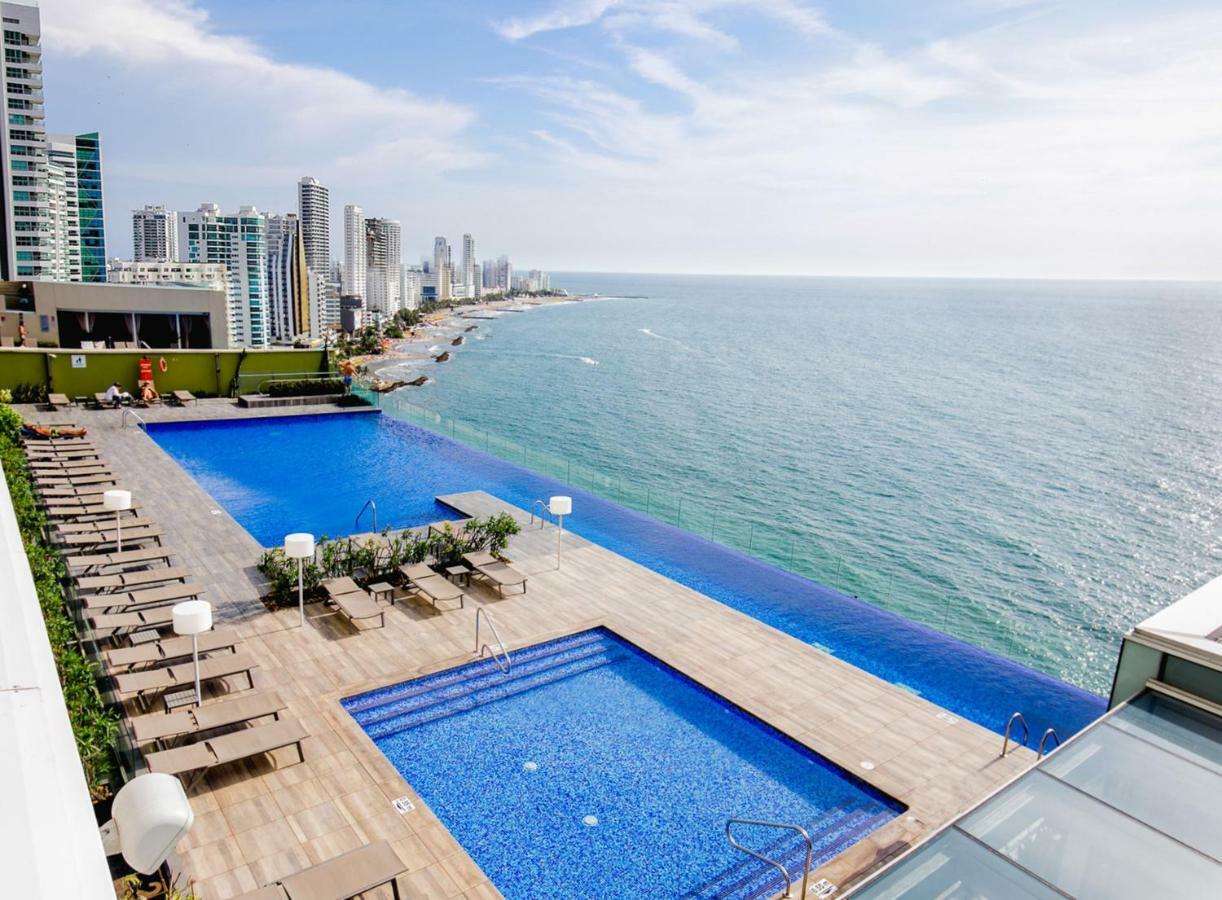 Apartamento En Lujoso Edificio H2 Plaza Bocagrande Cartagena Exterior photo
